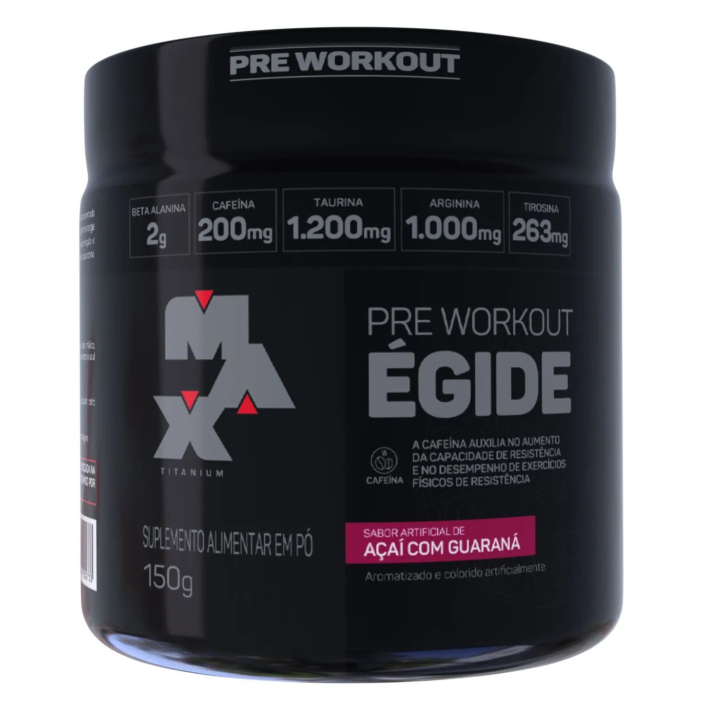 Pré treino Égide Max Titanium - 150g - Açai com guaraná