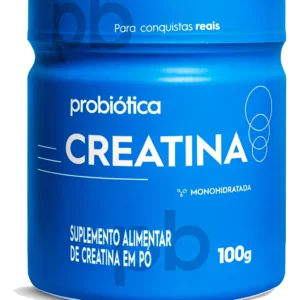 Creatina Probiótica Pote 100g Monohidratada Pura Sem sabor