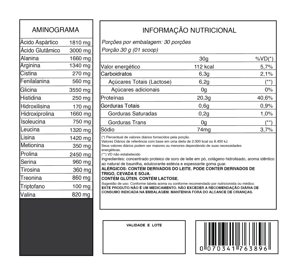 tabela proteina weevon