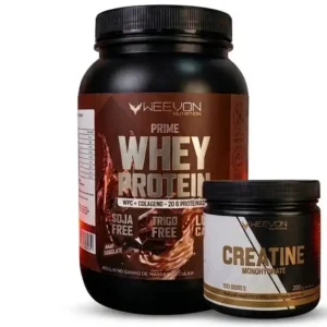 Whey Protein 900g Pote+ Creatina 300g - Weevon Nutrition